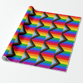 LGBTQ+ Progress Pride Vlag Cadeaupapier (Uitgerold)