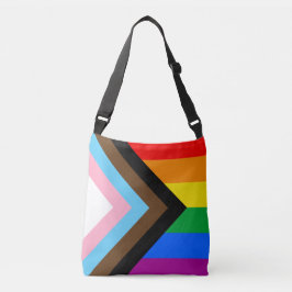 LGBTQ+ Progress Pride Vlag Crossbody Tas