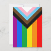 LGBTQ+ Progress Pride Vlag Feestdagenkaart (Voorkant)