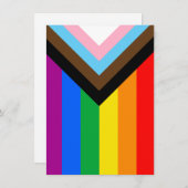LGBTQ+ Progress Pride Vlag Feestdagenkaart (Voorkant / Achterkant)