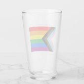 LGBTQ+ Progress Pride-vlag Glas (Achterkant)