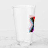 LGBTQ+ Progress Pride-vlag Glas (Rechts)