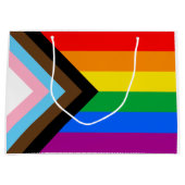 LGBTQ+ Progress Pride-vlag Groot Cadeauzakje (Voorkant)