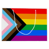 LGBTQ+ Progress Pride-vlag Groot Cadeauzakje (Achterkant)