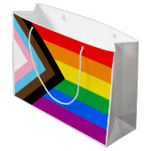 LGBTQ+ Progress Pride-vlag Groot Cadeauzakje (Achterkant Gekanteld)