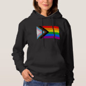 LGBTQ+ Progress Pride-vlag Hoodie (Voorkant)