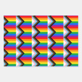 LGBTQ+ Progress Pride-vlag Inpakpapier Vel (Voorkant 2)