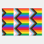 LGBTQ+ Progress Pride-vlag Inpakpapier Vel (Voorkant 3)