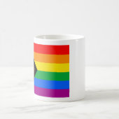 LGBTQ+ Progress Pride-vlag Koffiemok (Center)