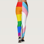 LGBTQ+ Progress Pride Vlag Leggings (Achterkant)