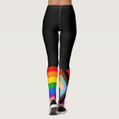LGBTQ+ Progress Pride Vlag Leggings (Achterkant)