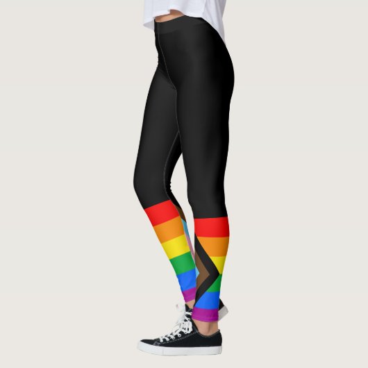 LGBTQ+ Progress Pride Vlag Leggings (Links)