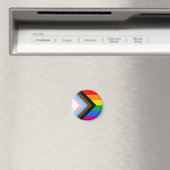 LGBTQ+ Progress Pride-vlag Magneet (Insitu (Vaatwasser))