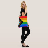 LGBTQ+ Progress Pride Vlag Tote Bag (Op model)