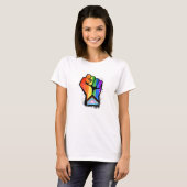LGBTQ PROGRESS PRIDE VUIST T-SHIRT (Voorkant volledig)
