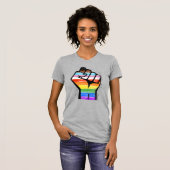 LGBTQ PROGRESS PRIDE VUIST T-SHIRT (Voorkant volledig)