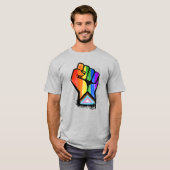 LGBTQ PROGRESS PRIDE VUIST T-SHIRT (Voorkant volledig)