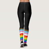 LGBTQ+ Progressie Vlag Strepen Leggings (Achterkant)