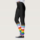 LGBTQ+ Progressie Vlag Strepen Leggings (Links)