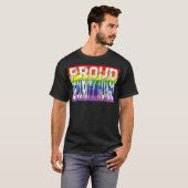 LGBTQ ProSecurity Guard Gay Pride Rainbow T-shirt (Voorkant volledig)