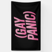 LGBTQ Protest Pride Gay Paniek Spandoek (Verticaal)