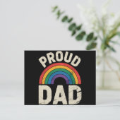 LGBTQ Proud Dad Gay Pride LGBT Ally Vaderdag Briefkaart (Staand voorkant)