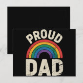 LGBTQ Proud Dad Gay Pride LGBT Ally Vaderdag Briefkaart (Voorkant / Achterkant)