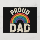LGBTQ Proud Dad Gay Pride LGBT Ally Vaderdag Briefkaart (Voorkant)