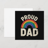 LGBTQ Proud Dad Gay Pride LGBT Ally Vaderdag Kaart (Voorkant / Achterkant)