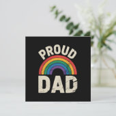 LGBTQ Proud Dad Gay Pride LGBT Ally Vaderdag Kaart (Staand voorkant)
