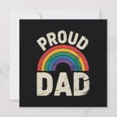 LGBTQ Proud Dad Gay Pride LGBT Ally Vaderdag Kaart (Voorkant)