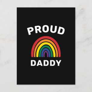 LGBTQ Proud Dad Gay Pride Rainbow Vaderdag Briefkaart