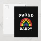 LGBTQ Proud Dad Gay Pride Rainbow Vaderdag Briefkaart (Voorkant / Achterkant)