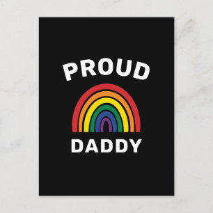 LGBTQ Proud Dad Gay Pride Rainbow Vaderdag Briefkaart
