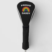 LGBTQ Proud Dad Gay Pride Rainbow Vaderdag Golfheadcover (Voorkant)