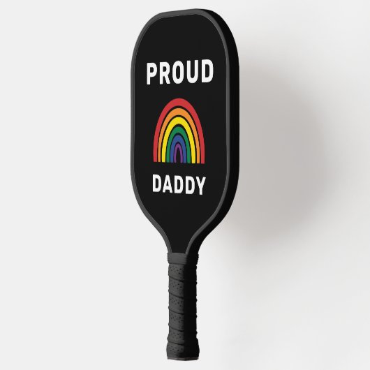 LGBTQ Proud Dad Gay Pride Rainbow Vaderdag Pickleball Paddle (Links)