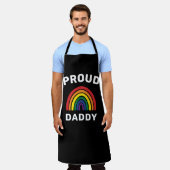 LGBTQ Proud Dad Gay Pride Rainbow Vaderdag Schort (Gedragen)
