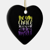 LGBTQ Queer Nonbinary Androgynous niet Binair Keramisch Ornament (Rechts)