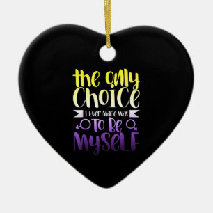 LGBTQ Queer Nonbinary Androgynous niet Binair Keramisch Ornament