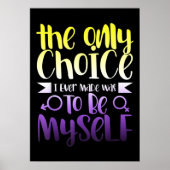 LGBTQ Queer Nonbinary Androgynous niet Binair Poster (Voorkant)