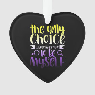 LGBTQ Queer Nonbinary  Androgynous Non Binary Ornament