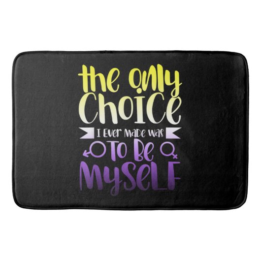 LGBTQ Queer Nonbinary Androgyons Non Binary Badmat (Voorkant)