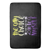 LGBTQ Queer Nonbinary Androgyons Non Binary Badmat (Voorkant Verticaal)