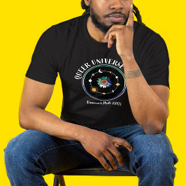 LGBTQ Queer Universum, Gay Vlag Zonnebloem T-shirt