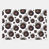 LGBTQ Queer Universum, Lesbische Vlag Zonnebloem Inpakpapier Vel (Voorkant 3)