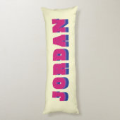 LGBTQ Rainbow Bisexual Pride Flag Aangepaste naam Lichaamskussen (Achterkant (Verticaal))