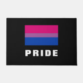 LGBTQ Rainbow Bisexual Pride Flag aangepaste tekst Deurmat (Voorkant)
