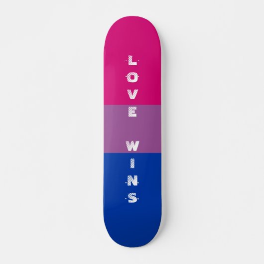 LGBTQ Rainbow Bisexual Pride Flag aangepaste tekst Persoonlijk Skateboard (Voorkant)