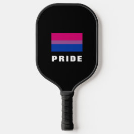 LGBTQ Rainbow Bisexual Pride Flag aangepaste tekst Pickleball Paddle