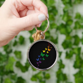 LGBTQ Rainbow Butterfly Trail Sleutelhanger (Hand)